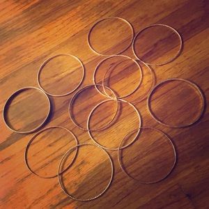 12 bangle bracelets